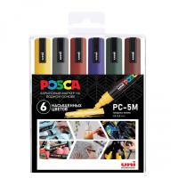 ����� �������� POSCA PC-5M ����������� �����, 6 ��, � ����������� ��������