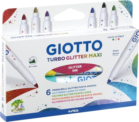 GIOTTO TURBO GLITTER MAXI 6 .     